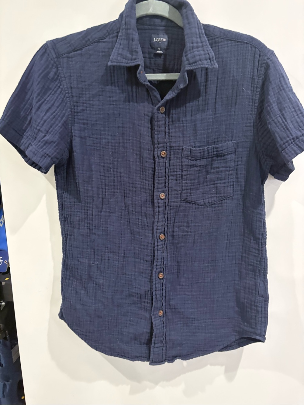 J Crew Seersucker Button Down